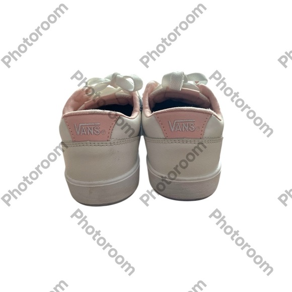Vans Women's White and Pink Sneakers - Picture 2 of 10